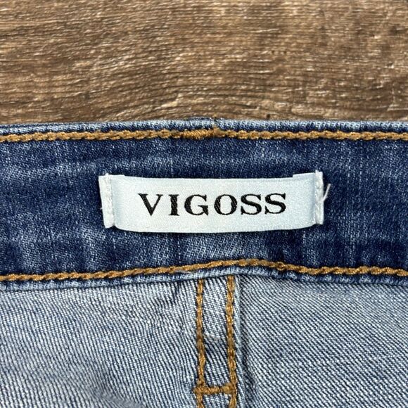 Vigoss Jeans Women's 18 Medium Wash Ace Straight Stretch Denim 5-Pocket Zip Fly - Picture 10 of 13